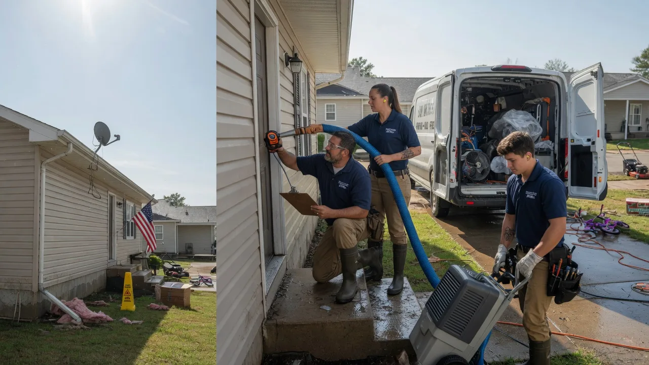 Ceiling Water Damage Restoration in Fletcher, OH near me